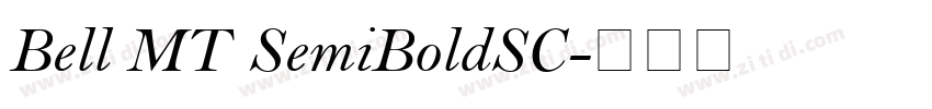Bell MT SemiBoldSC字体转换